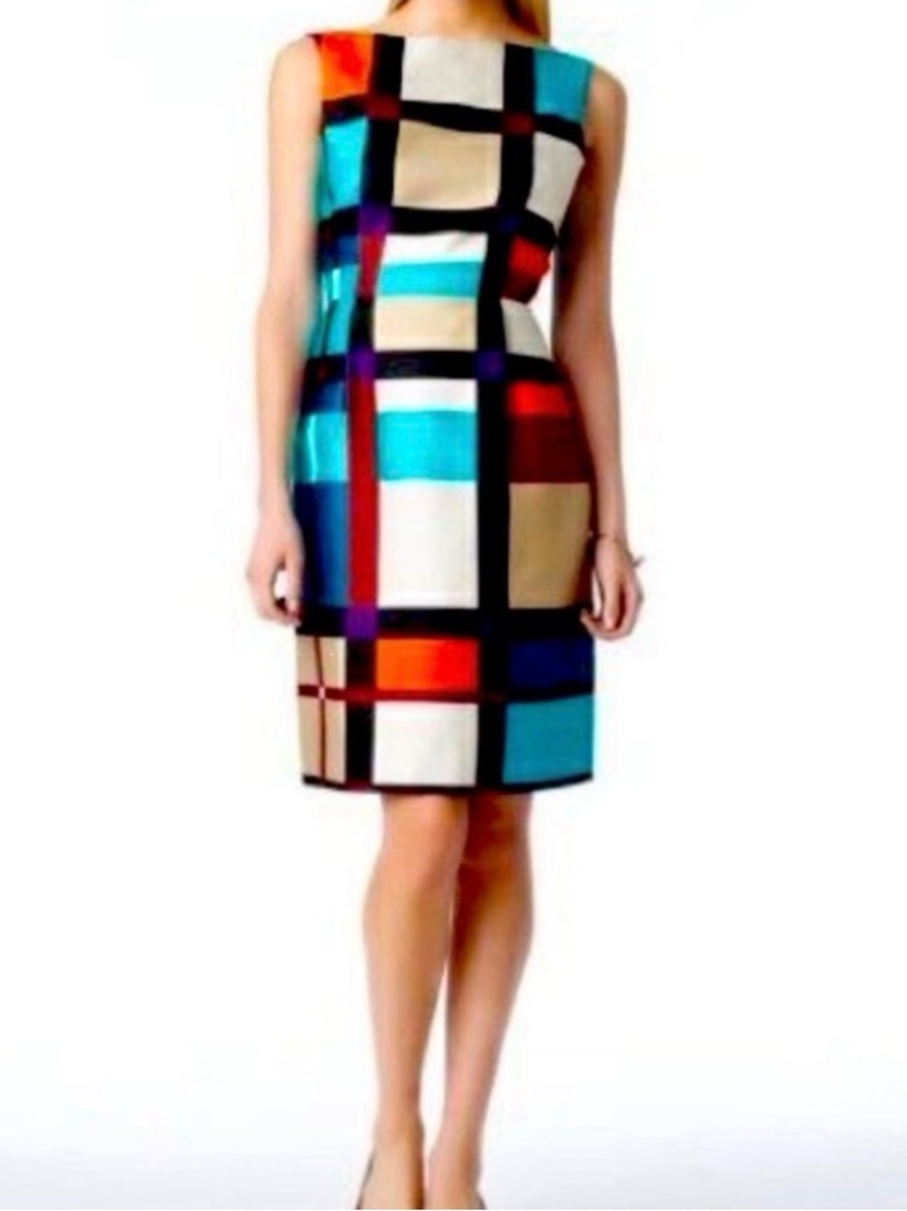 KATE SPADE “PURDY” COLOR BLOCK SHEATH DRESS SZ 10 EUC $428